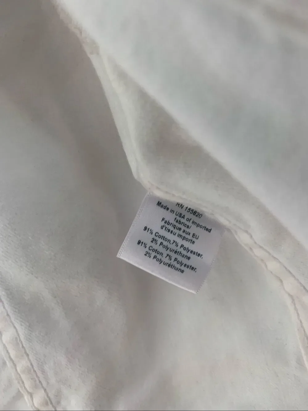 Veronica Beard jeans cropped denim jacket white cotton women's small